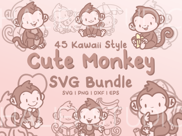 Download Monkey SVG Illustrations - Monkey svg Collection