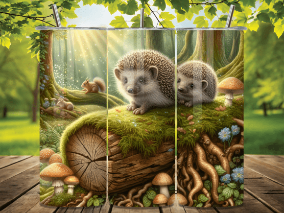 Download Woodland Hedgehog Friends Tumbler Wrap - Friends Collection