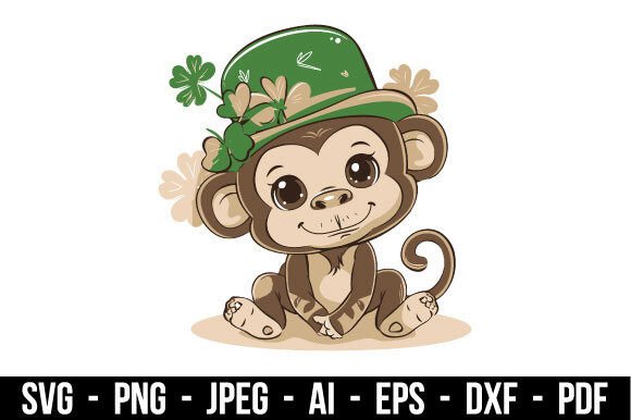 Download Saint Patricks Day Monkey SVG - Monkey svg Collection