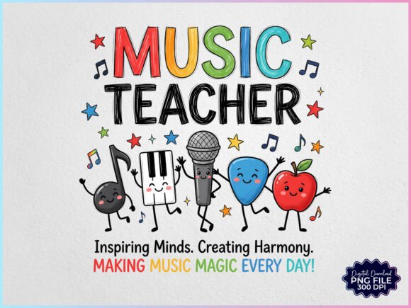 Download Music Teacher Doodles Friends PNG - Premium Resources