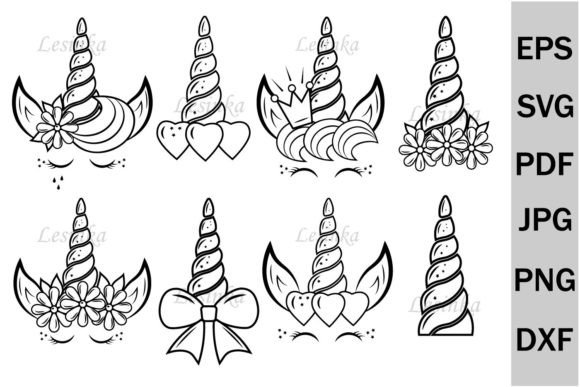 Download Unicorn Head Bundle, Unicorn Horn Svg - Unicorn horn svg Collection