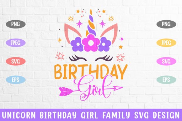 Download Unicorn Birthday Girl Sparkle Svg Design - Premium Resources